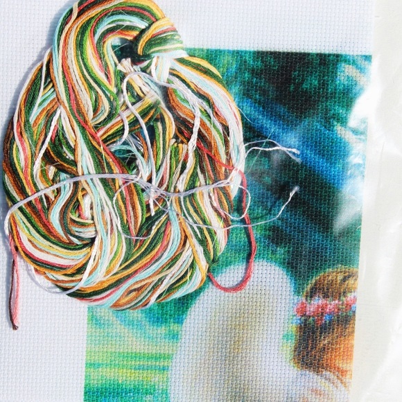 NWOT | Candamar Designs | “An Angel’s Care" Cross Stitch Kit |  Missing Thread - Picture 3 of 3